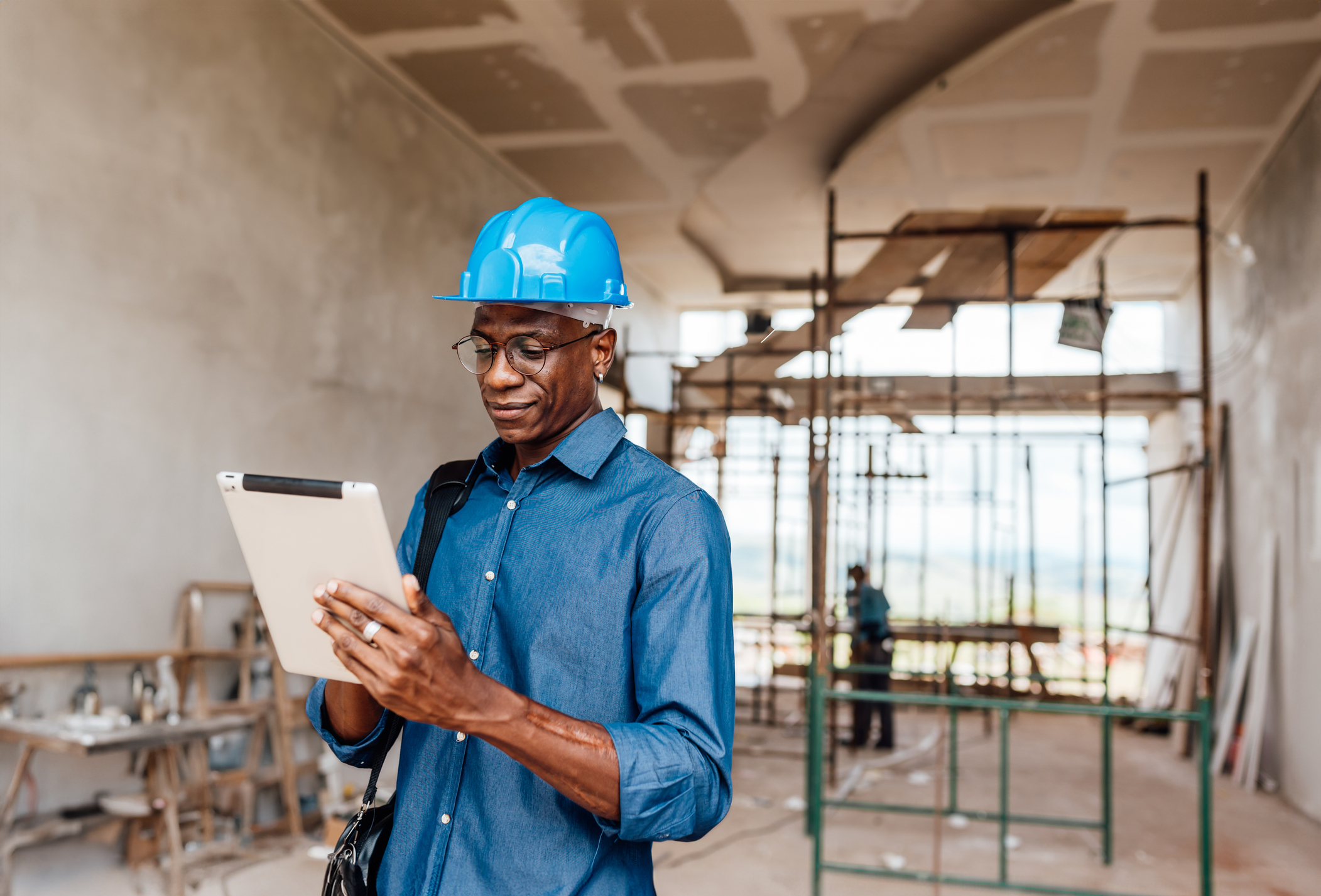 Photo Depicting a building inspector