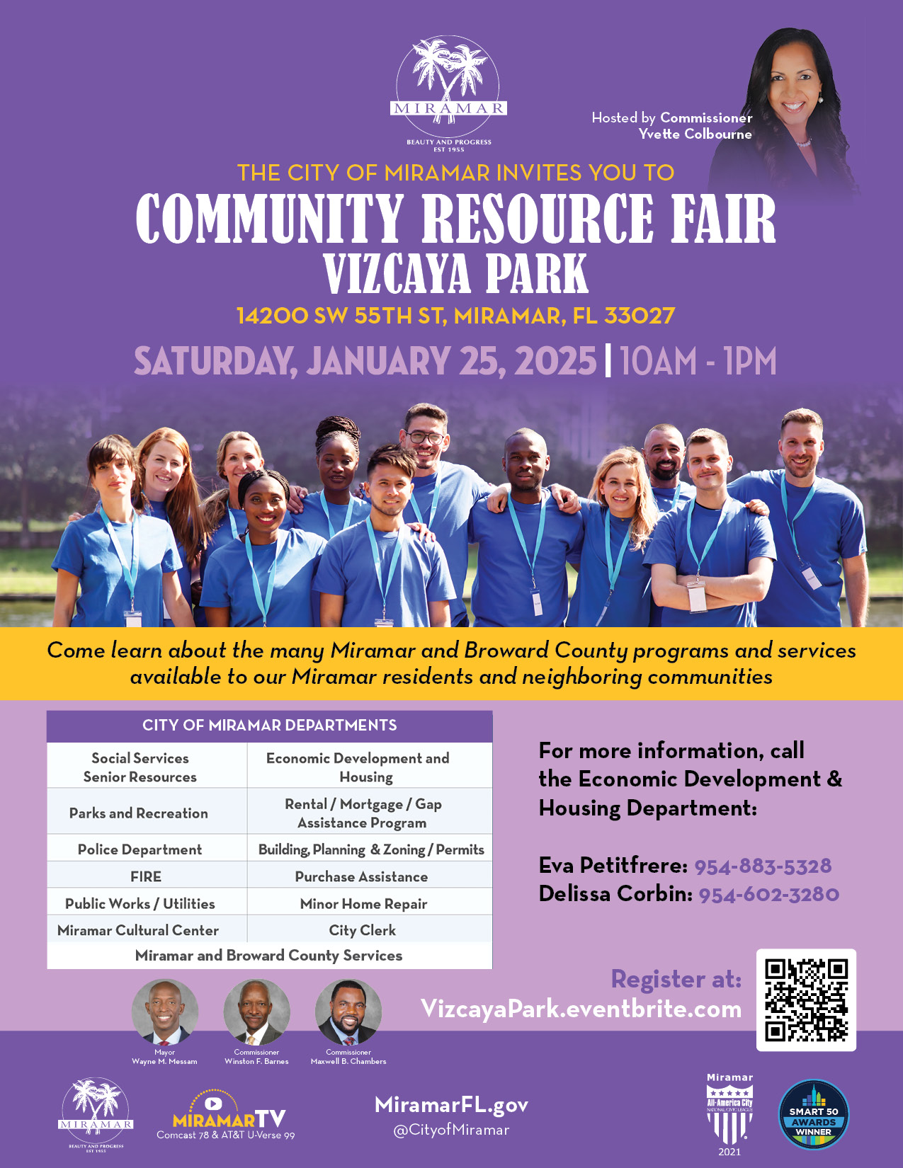 Event Flyer for Community Outreach at Vizcaya 