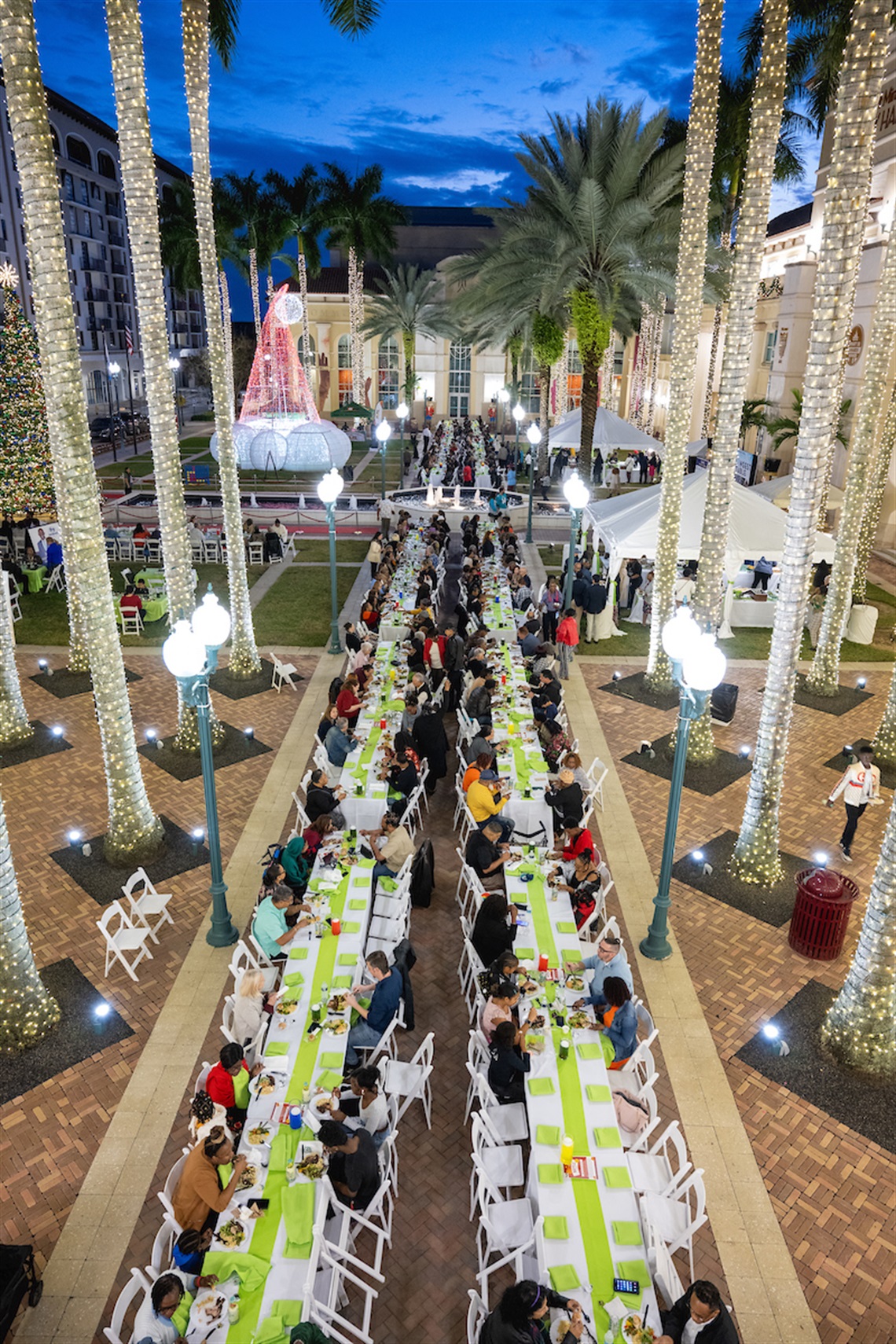 Photo on Longest Table Event at City Hall 