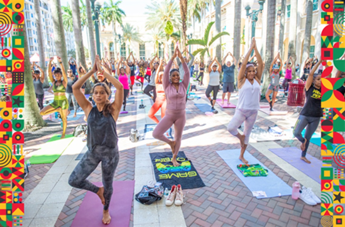 image of people doing Yoga