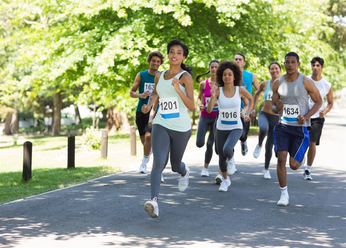 People Running in a Park