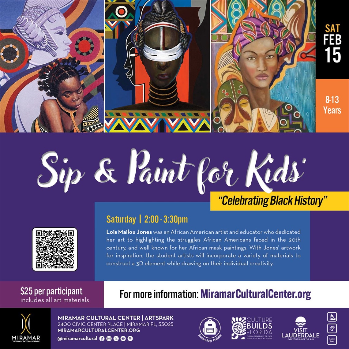 Sip and Paint for kids on February 15