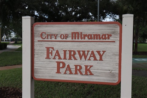 Fairway Park sign 