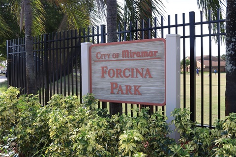 Photo of Forcina Park Signage