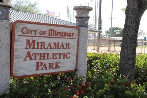 Photo of the Miramar Athletic Park Sign