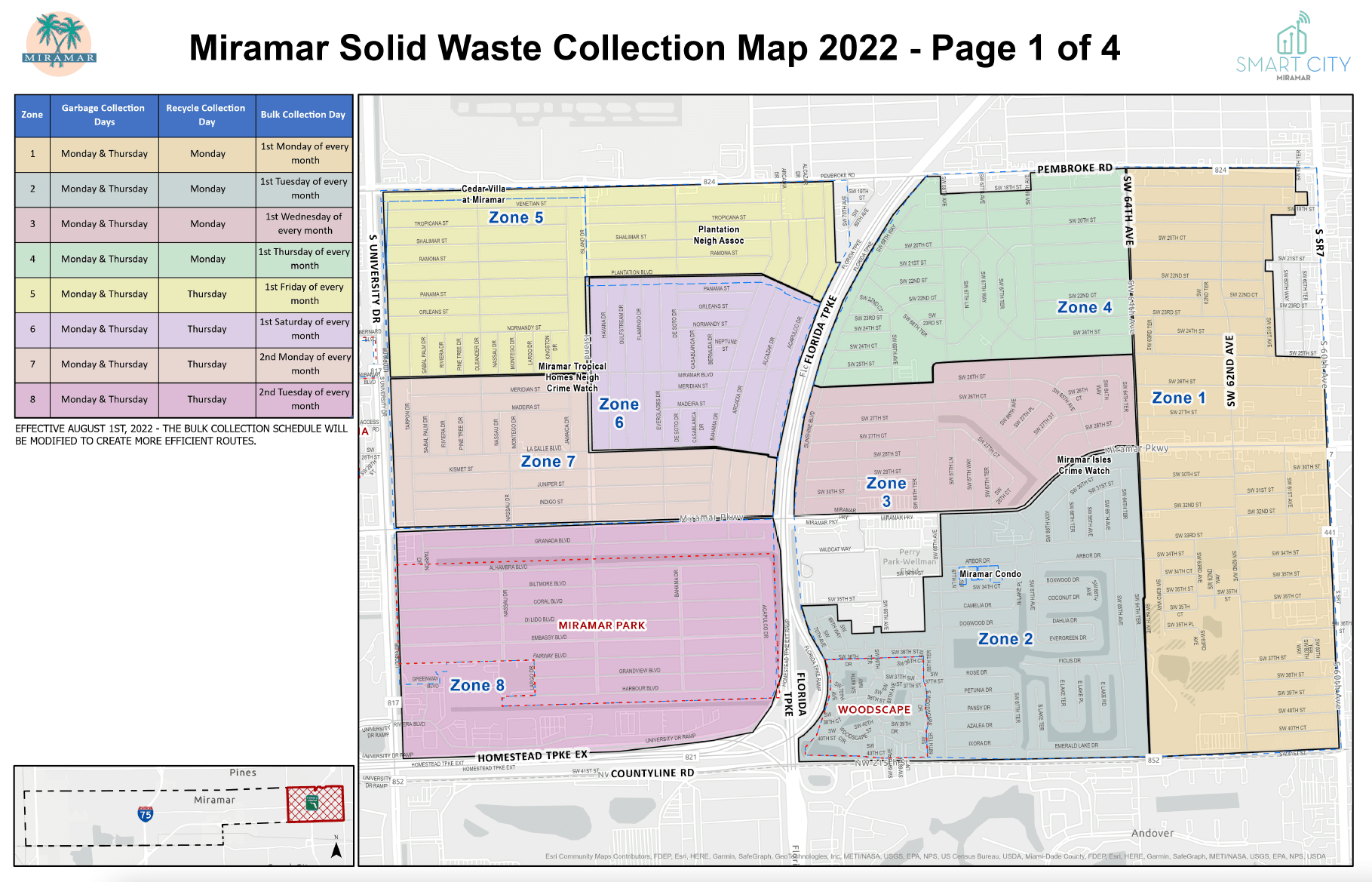 Miramar Solid Waste Collection Map 2022 - Page 1 of 4