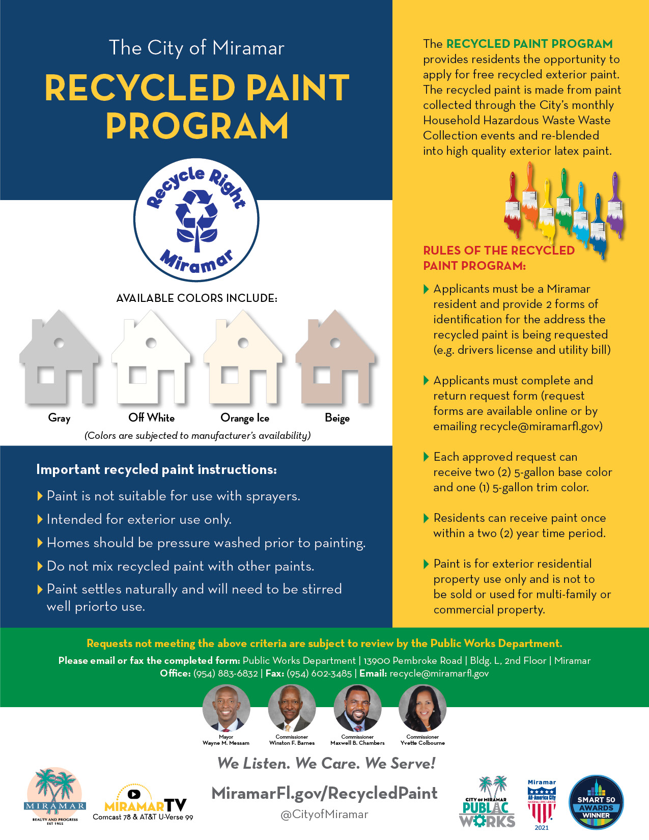 Recycled Paint Program Flyer